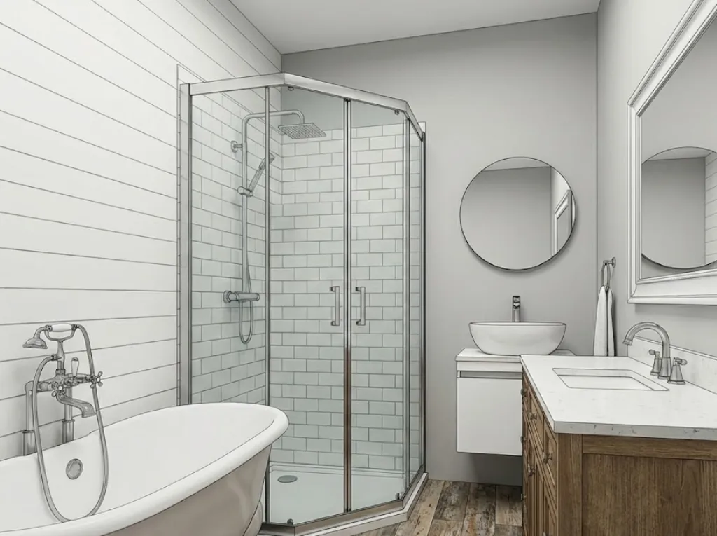 Farmhouse Bathrooms