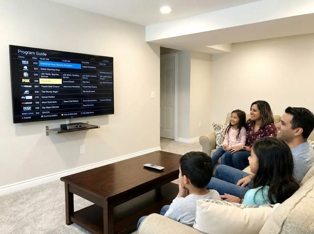 After TV service setup